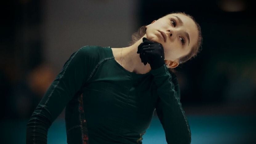 Камилла Валиева на тренировке