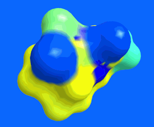 Three dimensional model of 6-aminopenicillanic acid (6-APA), showing its Mulliken charges surface. Minimum energy conformation calculated using GAMESS R3 (DFT, 6-31G), molecular model created using Chem3D 14.0. Wikimedia Commons