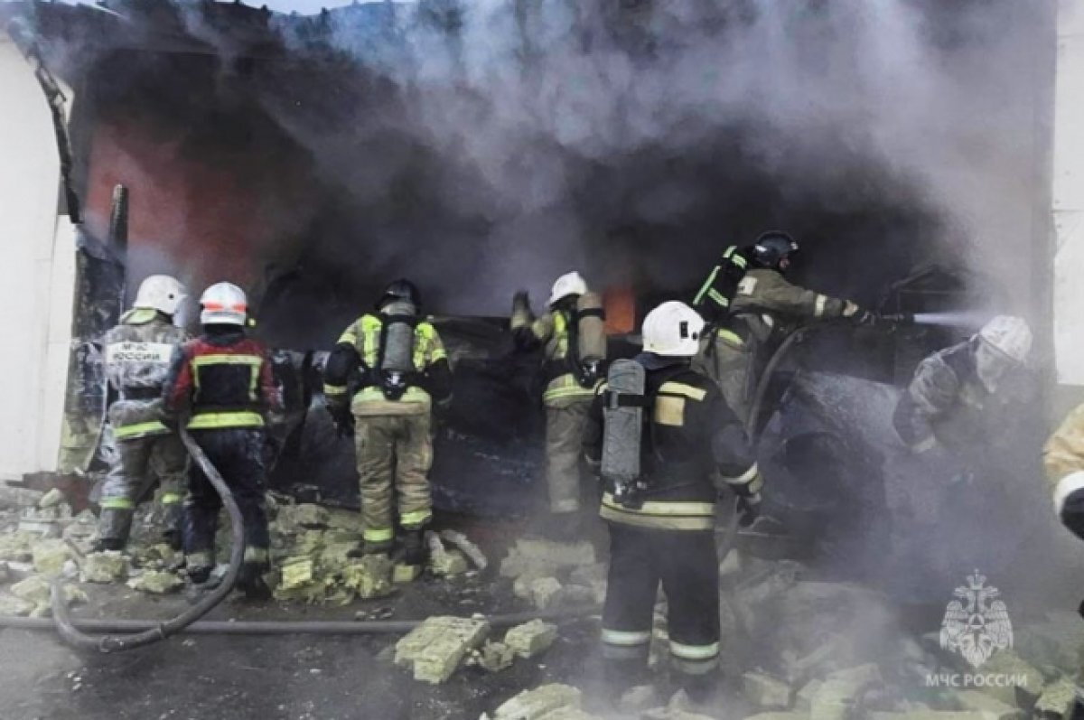    В МЧС опубликовали видео с пожара в омском торговом центре «Триумф»