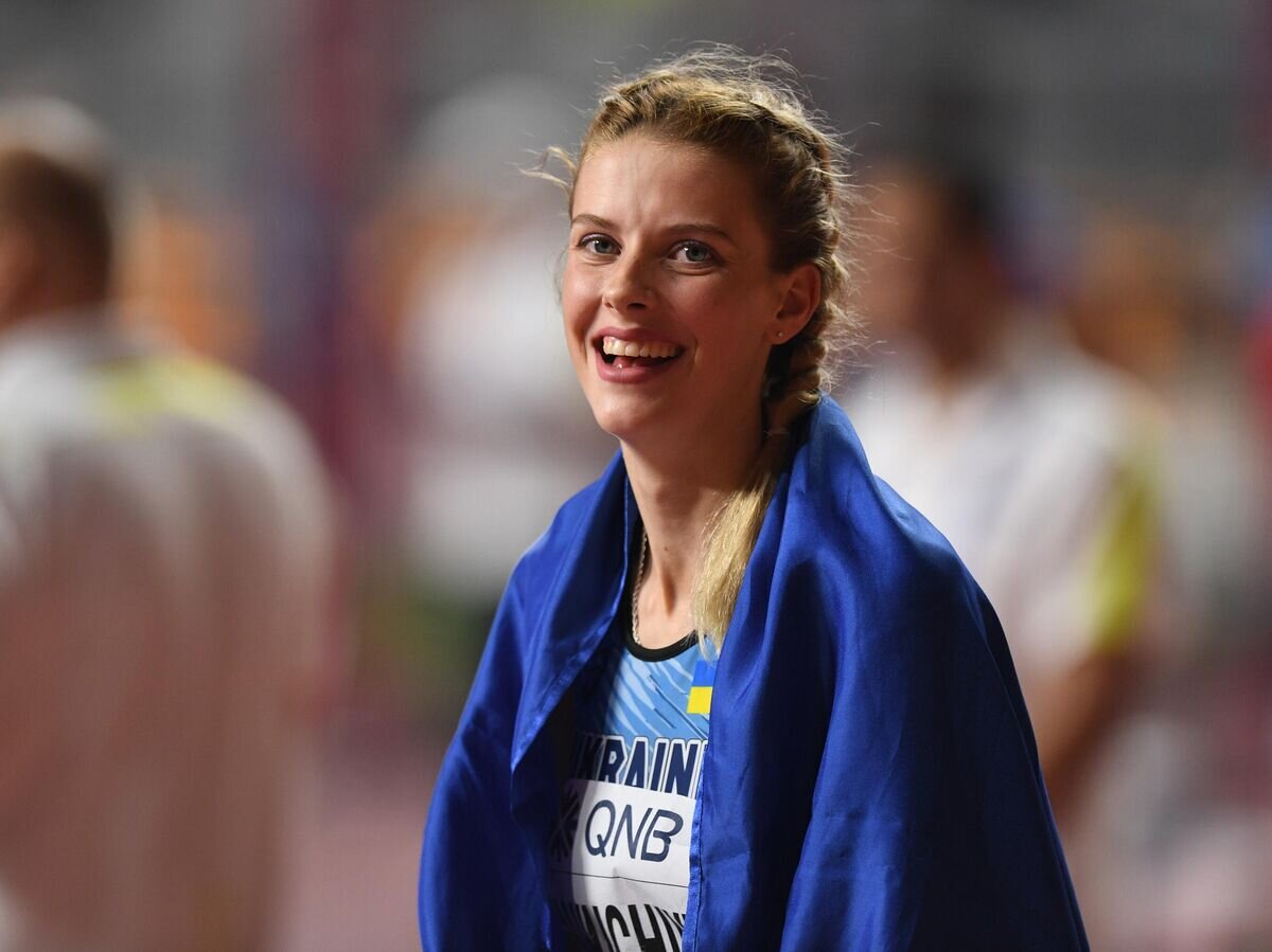    Ярослава Магучих (Украина) на чемпионате мира по легкой атлетике 2019 в Дохе.© РИА Новости / Григорий Сысоев