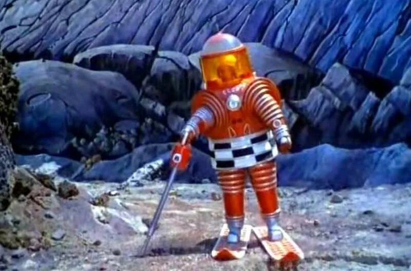 Российский эфиронавт Валентина Терешкова на Луне. Изображение взято из открытых источников