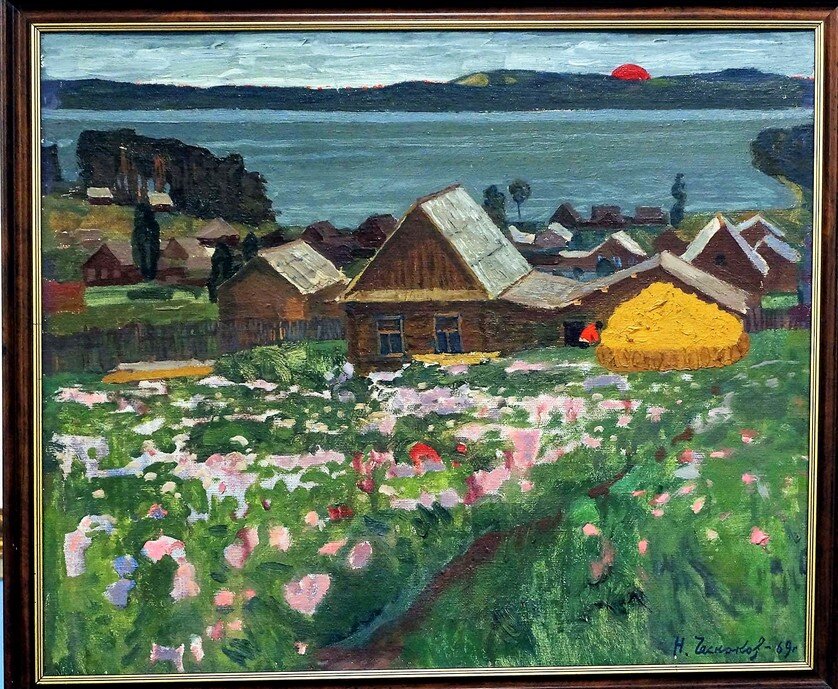 Чесноков Николай  "Картошка цветет" 50х61 хм двп 1969 г
#ЧесноковНиколай
#евгенийройзман
#выбралдорогунесворачивай 
#евгенийройзман
#выбралдорогунесворачивай Никола́й Гаври́лович Чесноко́в (19.12.