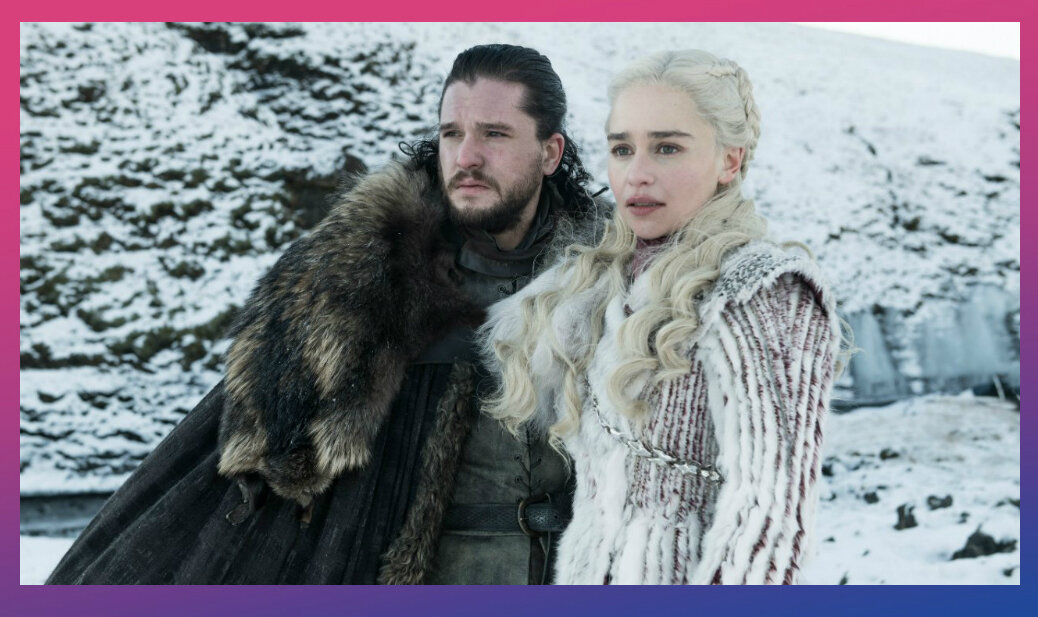 Кит Харингтон и Эмилия Кларк на съемках сериала.