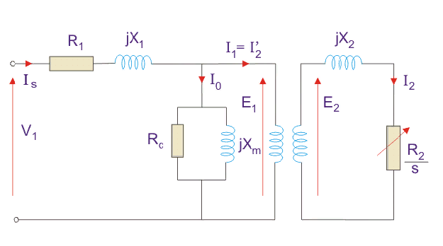 Эквивалентная схема асинхронного двигателя
