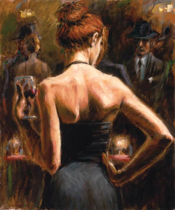 На иллюстрации картина художника Фабиана Переза  (Fabian Perez)