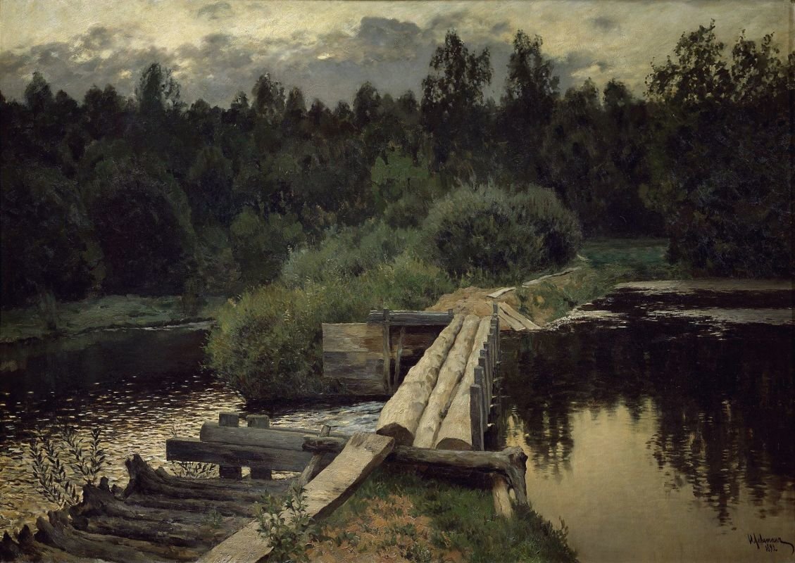 И. И. Левитан. "У омута". 1892