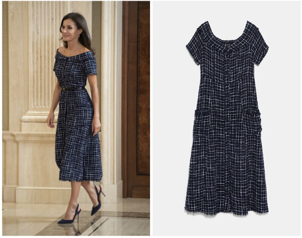 Королева Испании в платье с распродажи Zara: выглядит дорого, но стоит дешево