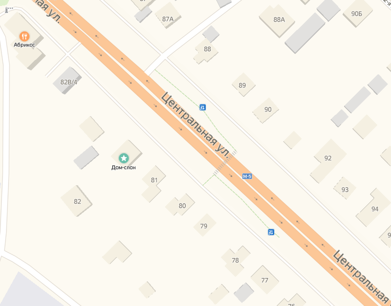 Дом слон на картах.