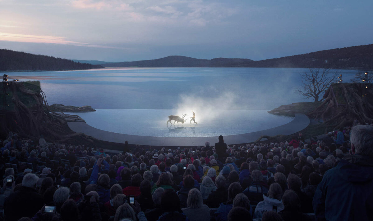 Фрагмент фестивальной постановки «Пер Гюнт». Норвегия, 2019. Источник иллюстрации: Инстаграм, Лиллехаммер