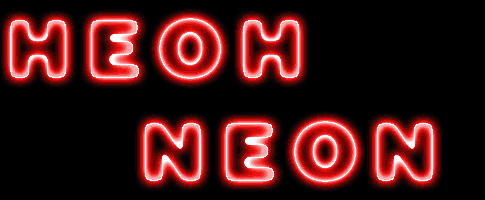 "Неоновая" надпись.