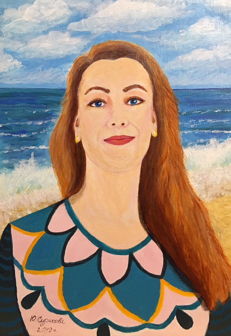 Сурикова Ю.В. "Автопортрет", холст, акрил