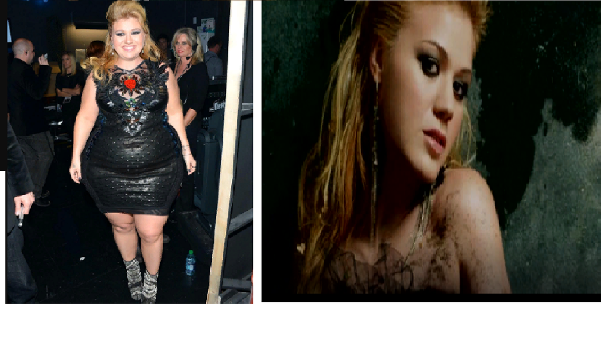 Келли Кларксон после и до