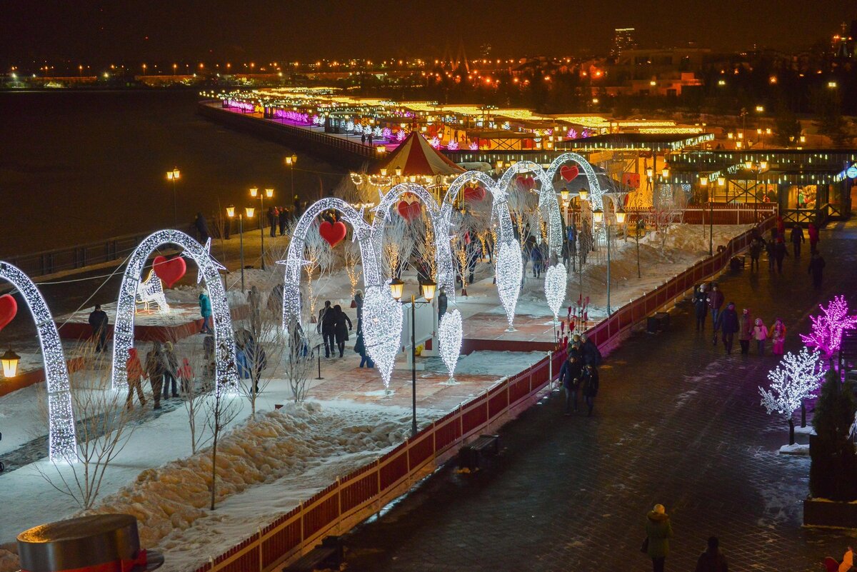 Фото кремлевской набережной в казани