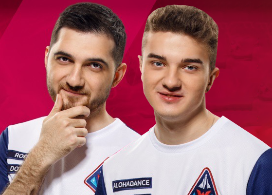 Владимир 'RodjER' Никогосян и Илья 'ALOHADANCE' Коробкин - игроки команды Winstrike
