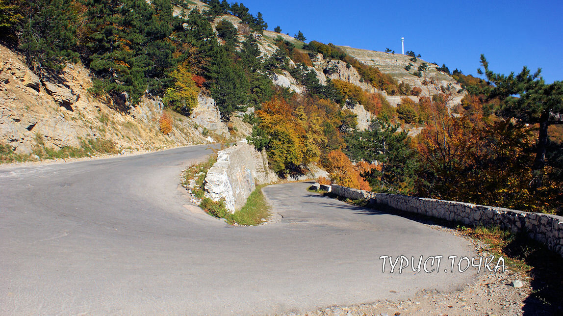 Повороты дороги на Ай-Петри