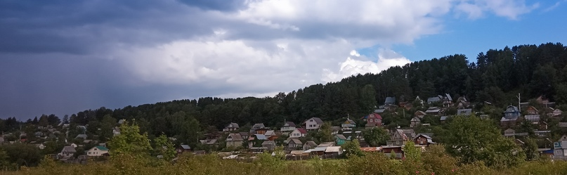 Вид с реки Чепцы на нижние участки