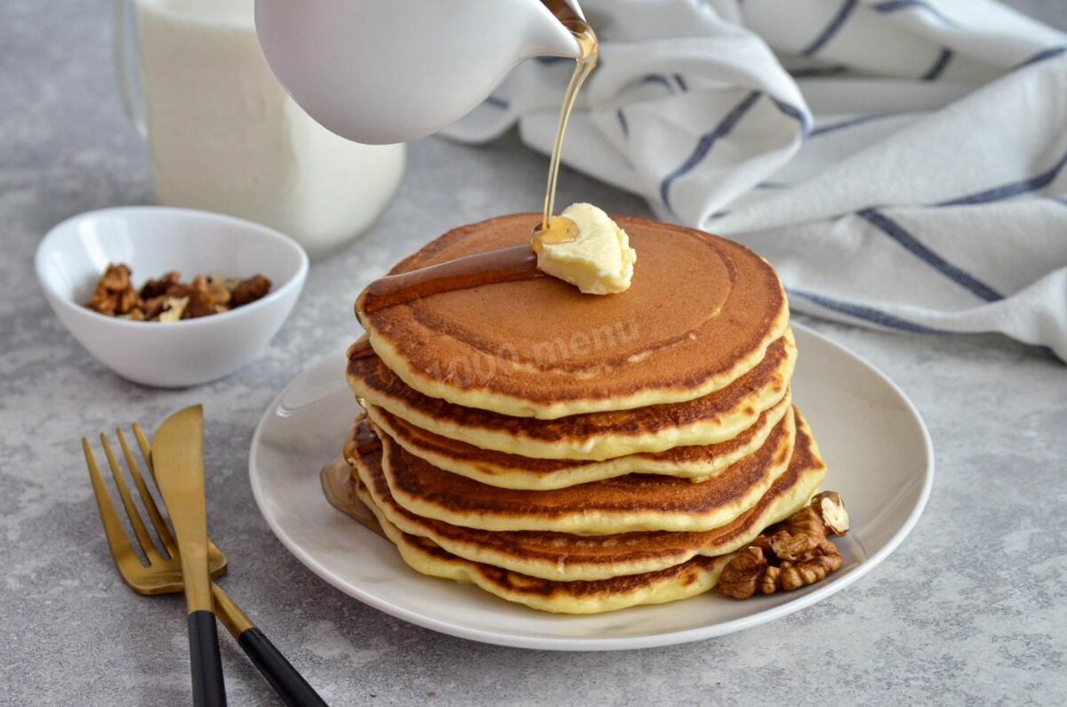 Панкейки классические американские на молоке 🥞