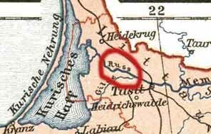 Русь на средневековой карте Пруссии