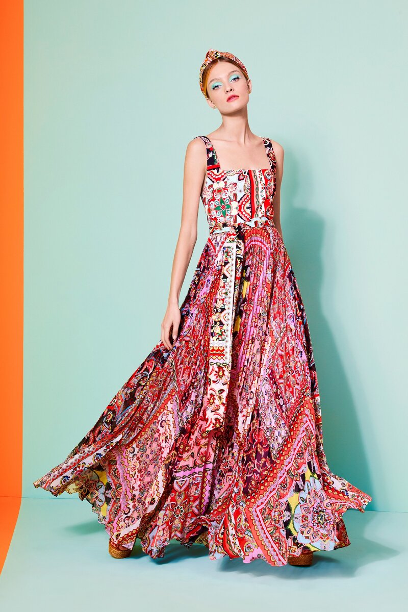 Оттенки чистой весны (яркой весны) в коллекции Alice and Olivia Ready to wear Spring 2020 Чистые, насыщенные и тепловатые оттенки яркой весны сочные, искристые, жизнерадостные и бодрящие.-10