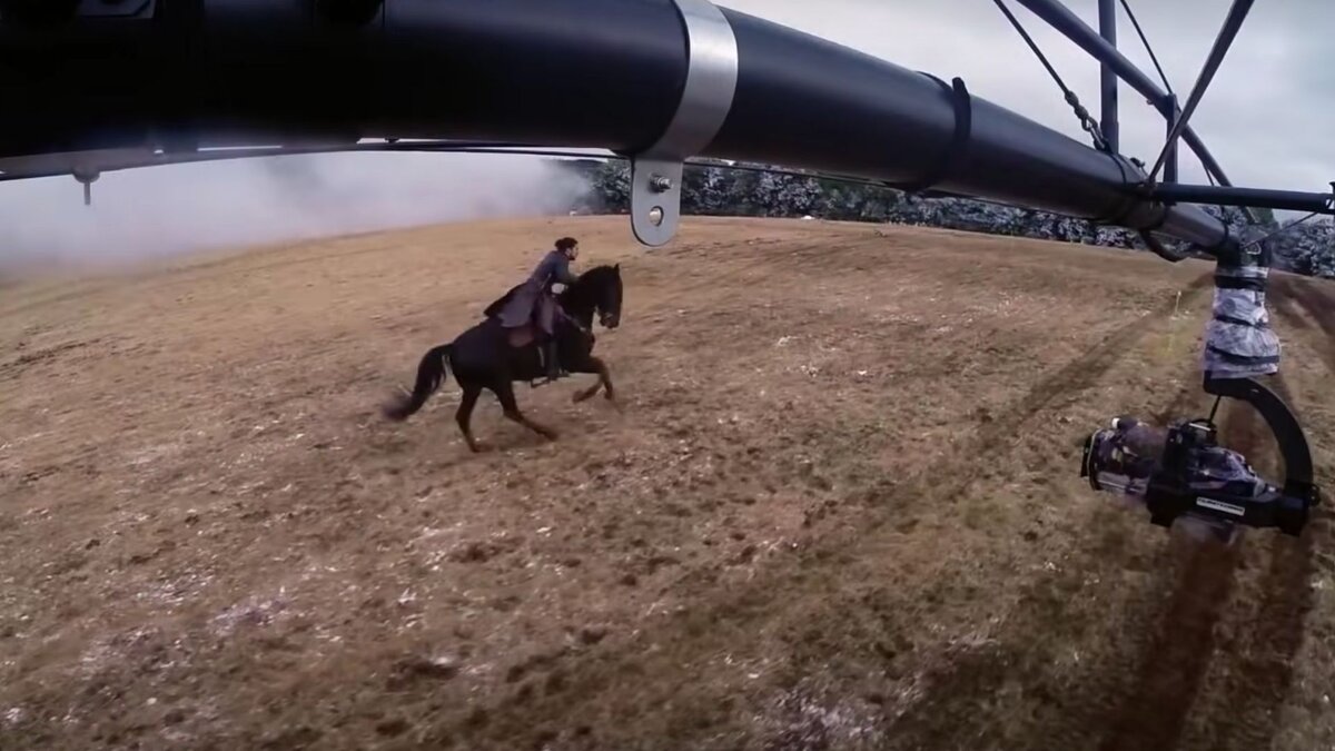 Съемка конных сцен с Джоном Сноу 