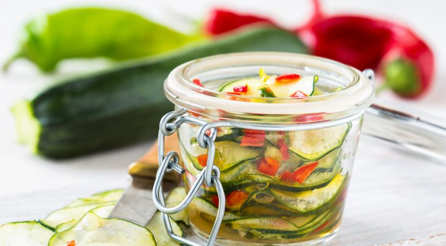 Кабачки маринованные на закуску