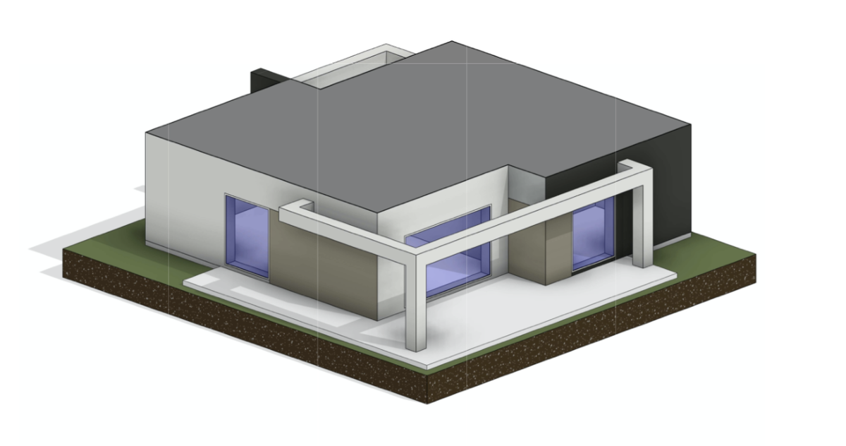 3d модель дома, которую мы создаем бесплатно для заказчиков