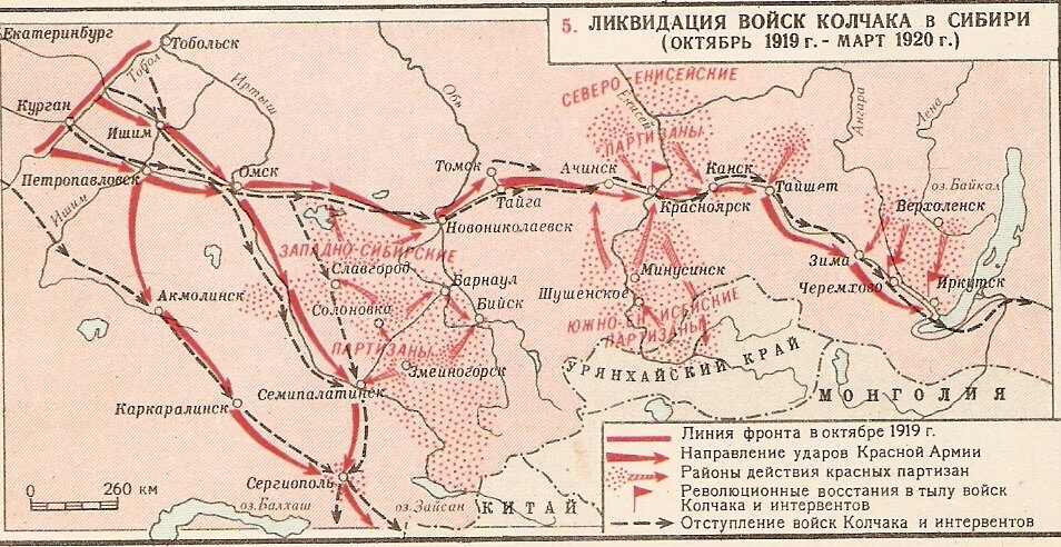 В каком году в сибири. Поход Колчака 1919 карта. Путь Колчака по Сибири на карте. Карта разгром армии Колчака Гражданская война. Движение войск Колчака в Сибири.