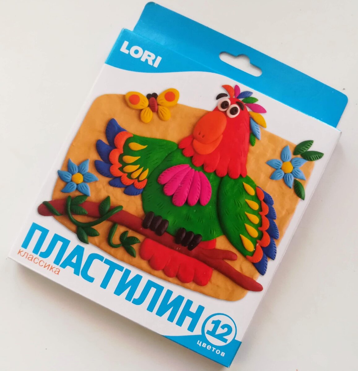 Пластилин Lori классика 12 цветов упаковка