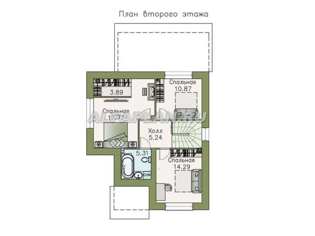 Проект дома 364А «Причал», 128м2, 3 спальни | Популярные проекты домов  Альфаплан | Дзен