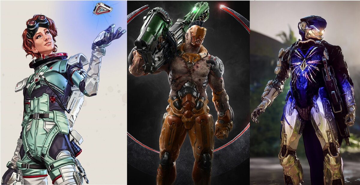 Apex Legends: Horizpn || Quake Champions: Visor || Anthem: Storm