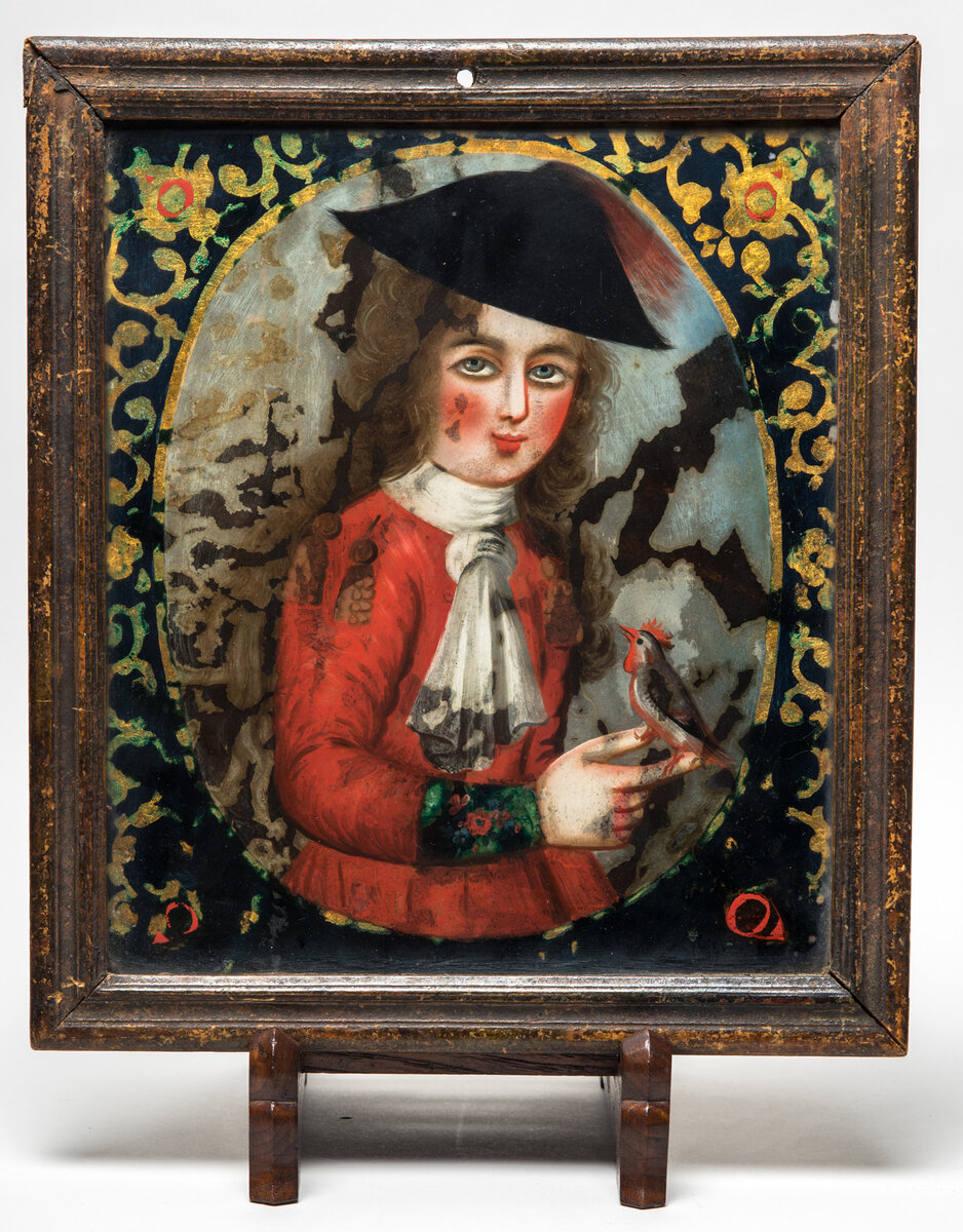 Юноша-европеец в черной треуголке. Первая половина XIX век