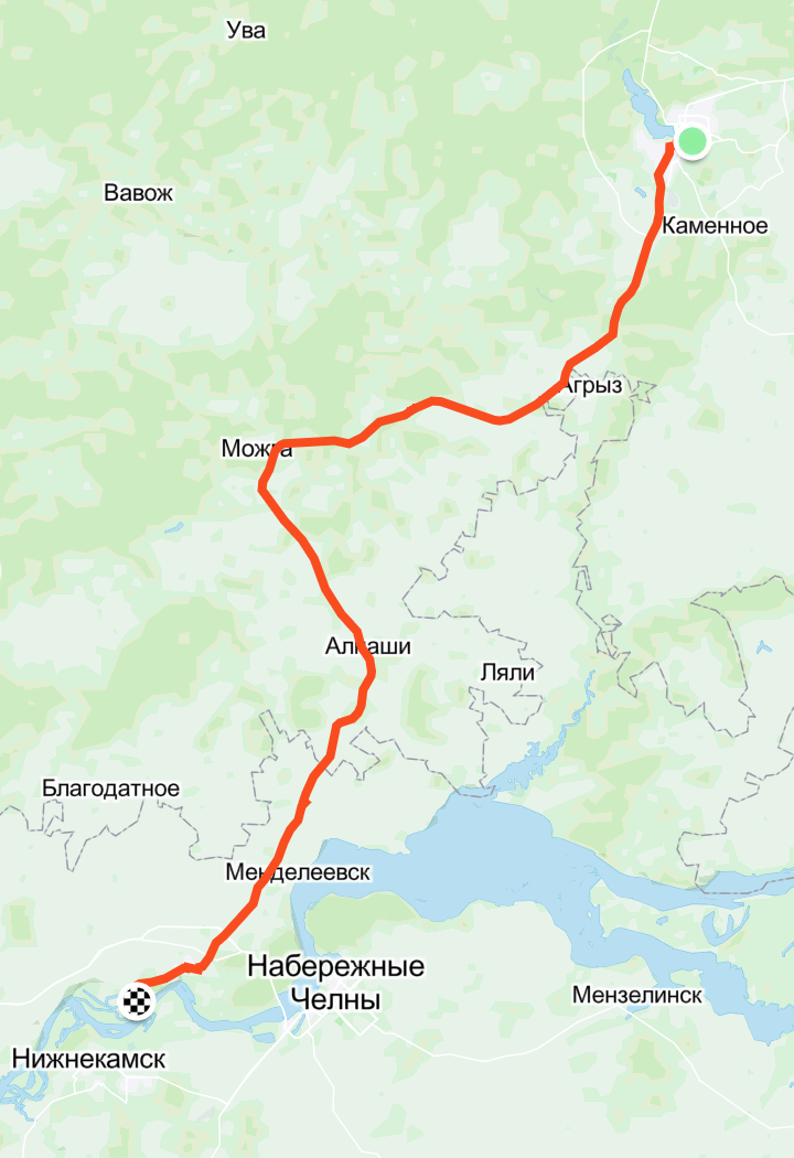Ижевск - Елабуга. Дистанция 200 км