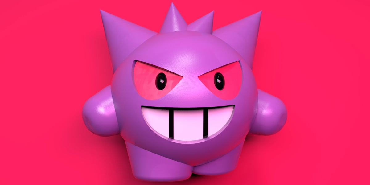 Источник: Defaced on Dribbble (https://dribbble.com/shots/14640422-Gengar)
