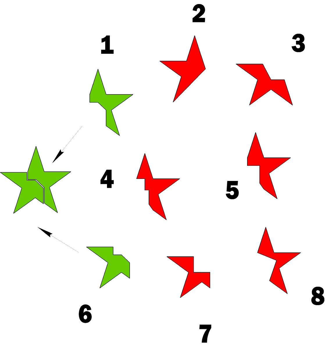 Правильный ответ: 1 и 6