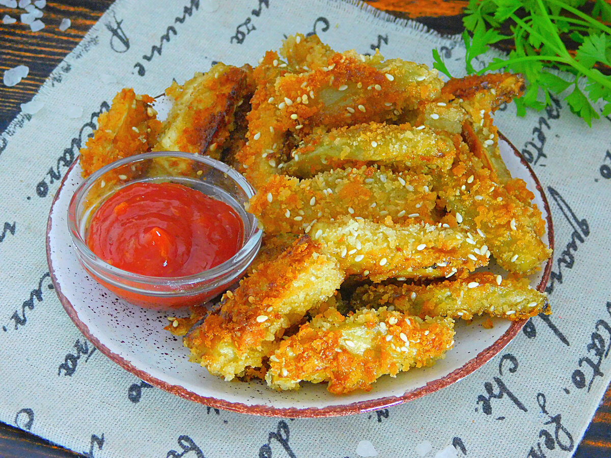 Палочки из баклажанов