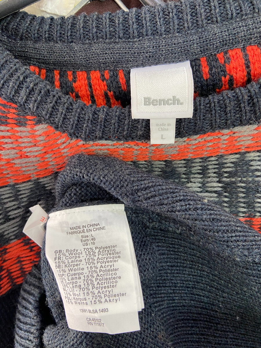 Платье-свитер Bench размер L с шерстью.