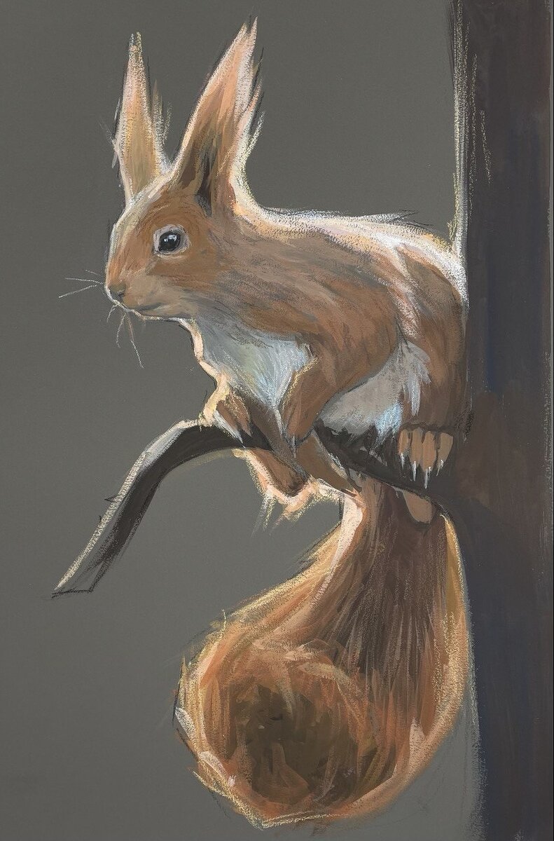 Пример работы преподавателя ДШХ Анастасии Ермаковой из факультатива ДХШ
