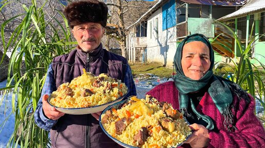 Выпал снег, самое время Приготовить Вкусный Узбекский Плов для всей Семьи
