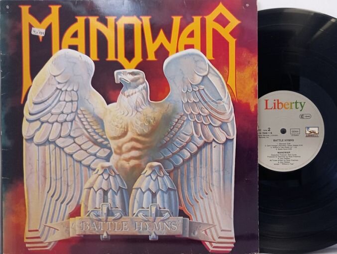 Manowar «Battle Hymns», 1982 г., европейский выпуск