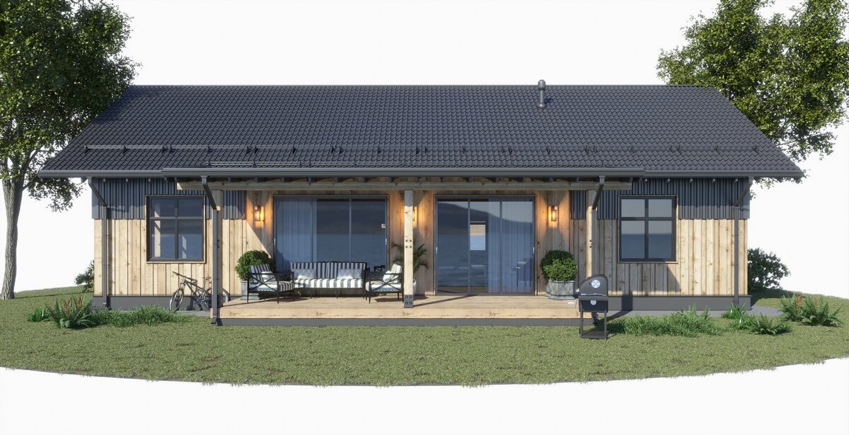 Готовый дом в Новороссийск веранда