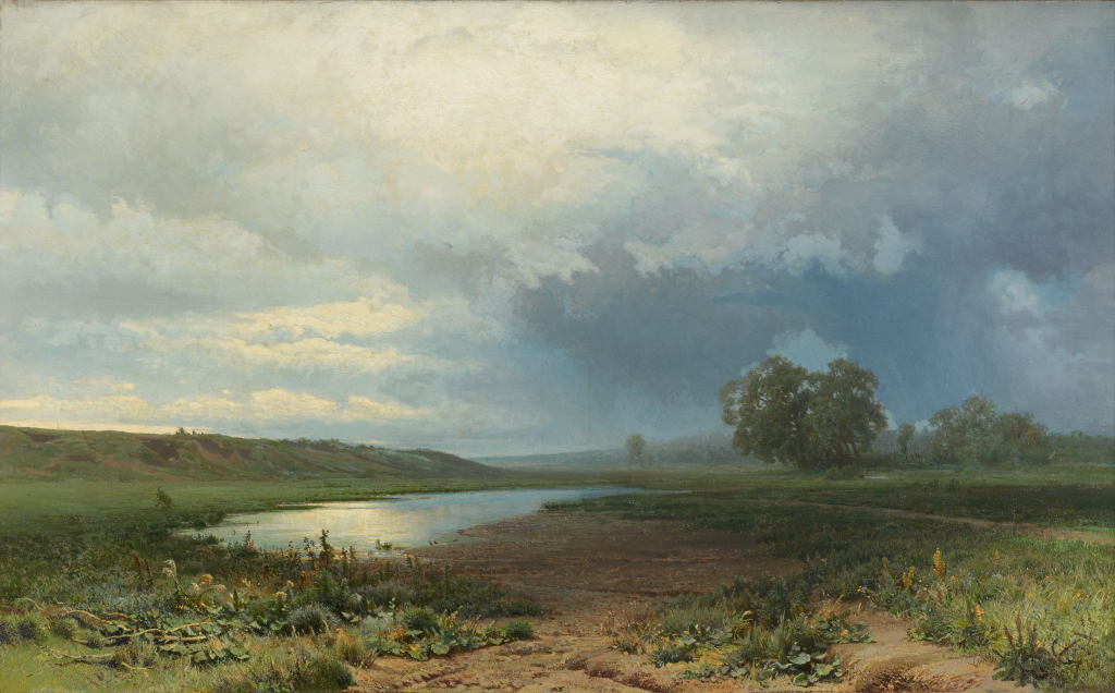 "Мокрый луг", Ф.А. Васильев, 1872. Третьяковская галерея, Москва.