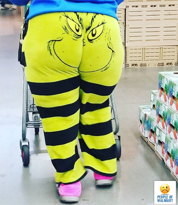 Гринч на попе – купила на рождественской распродаже за доллар? - Фото сайта peopleofwalmart.com