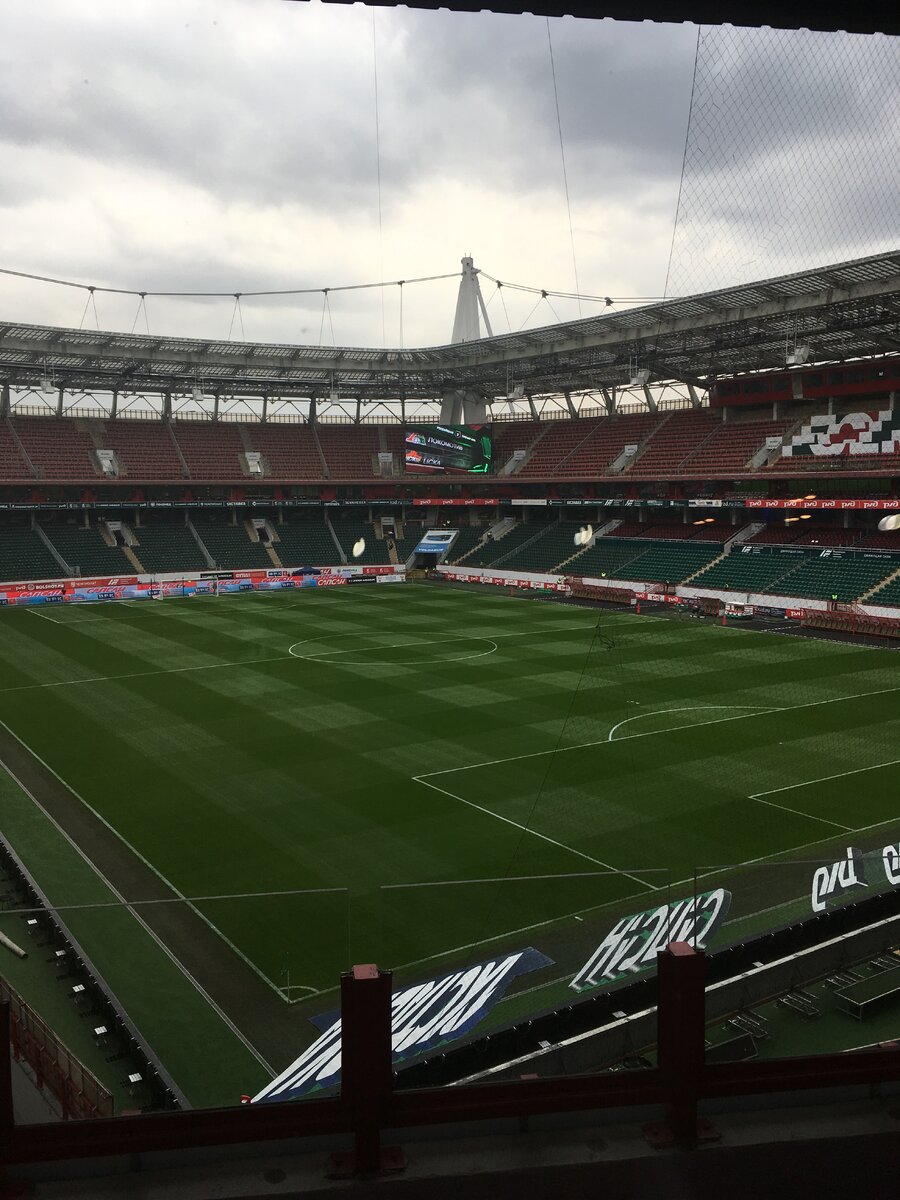 Вид на поле арены из музея