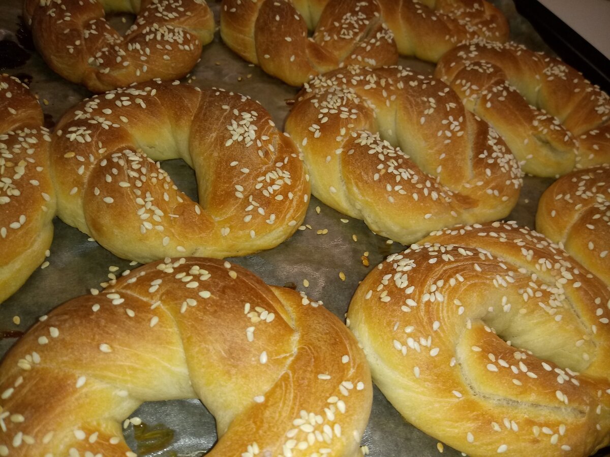 Семиты бублики с кунжутом турецкие