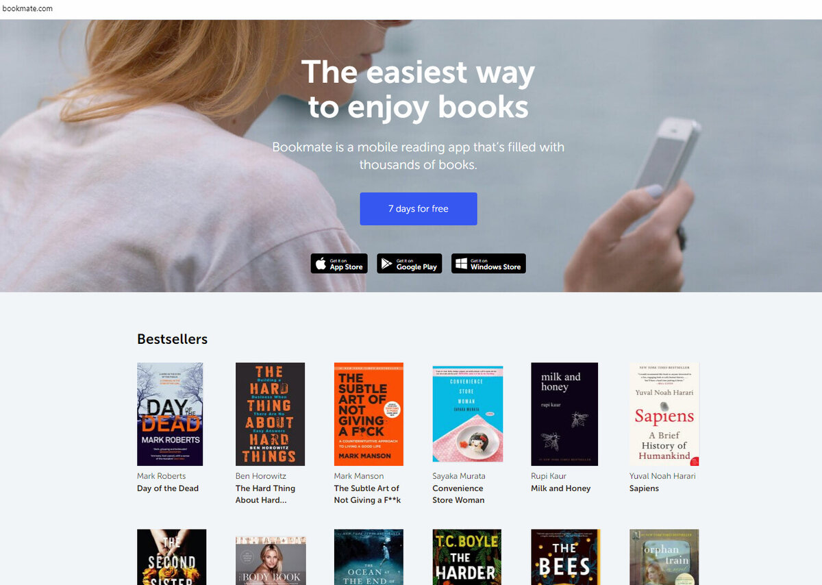 Скриншот: bookmate.com