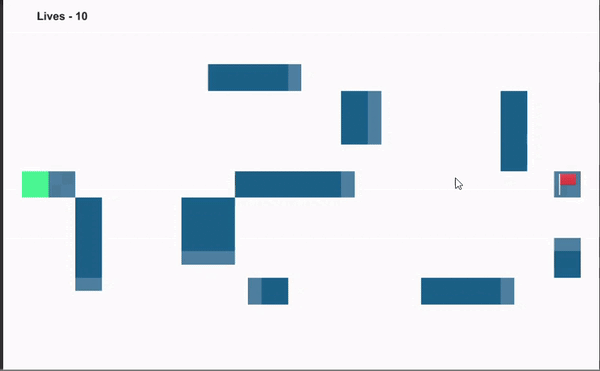 Идея №1. "Тенью" показываем направление блоков на следующий ход.