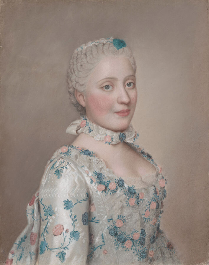Jean-Étienne Liotard - Portret van Marie Josèphe van Saksen 
