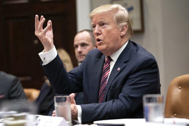 Президент Дональд Трамп отодвинул США от своей традиционной роли глобальных стабилизирующих сил. AAP / EPA / Кевин Дитч