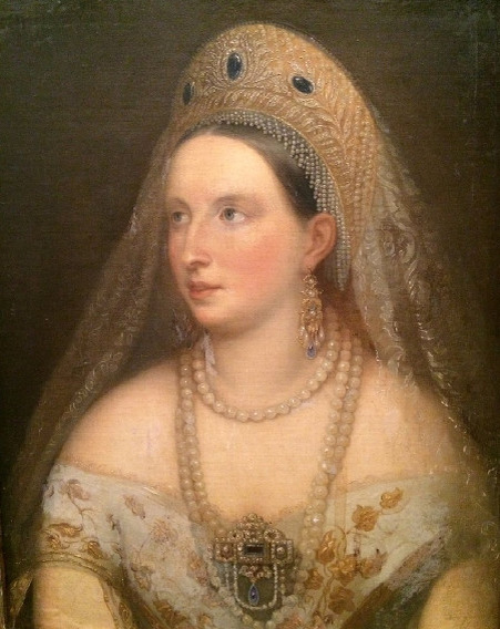 Carl Timoleon von Neff. Портрет Великой княгини Александры Петровны.