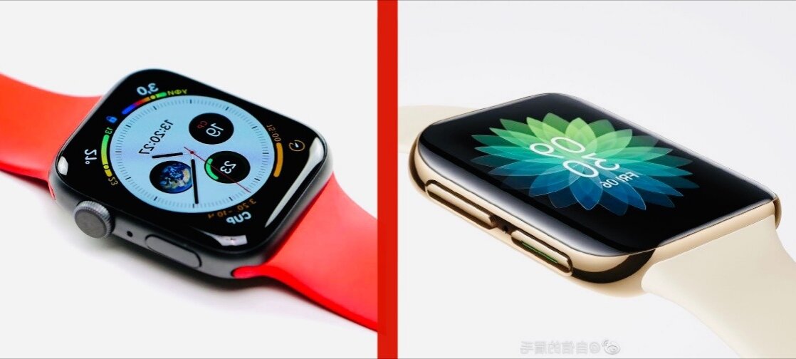 Apple Watch и Oppo Watch 